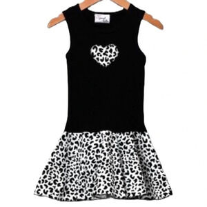 SWEET KATIE EUC GIRLS BOUTIQUE DRESS BLACK WHITE  DRESSES TABK SUMMER SIZE 4